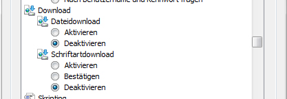 Internet Explorer: Dowload verhindern